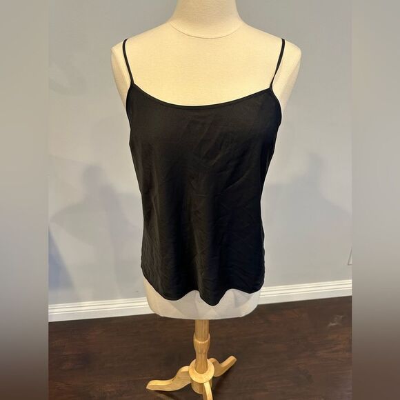 NWT Elie Tahari Black Camisole Tank Top (Size Medium) - Picture 1 of 5